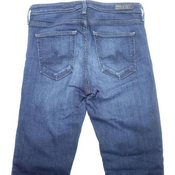 AG Adriano Goldschmied Jeans Women's 25 Blue Denim Mid-Rise Cigarette‎ Zip Fly - Picture 9 of 9
